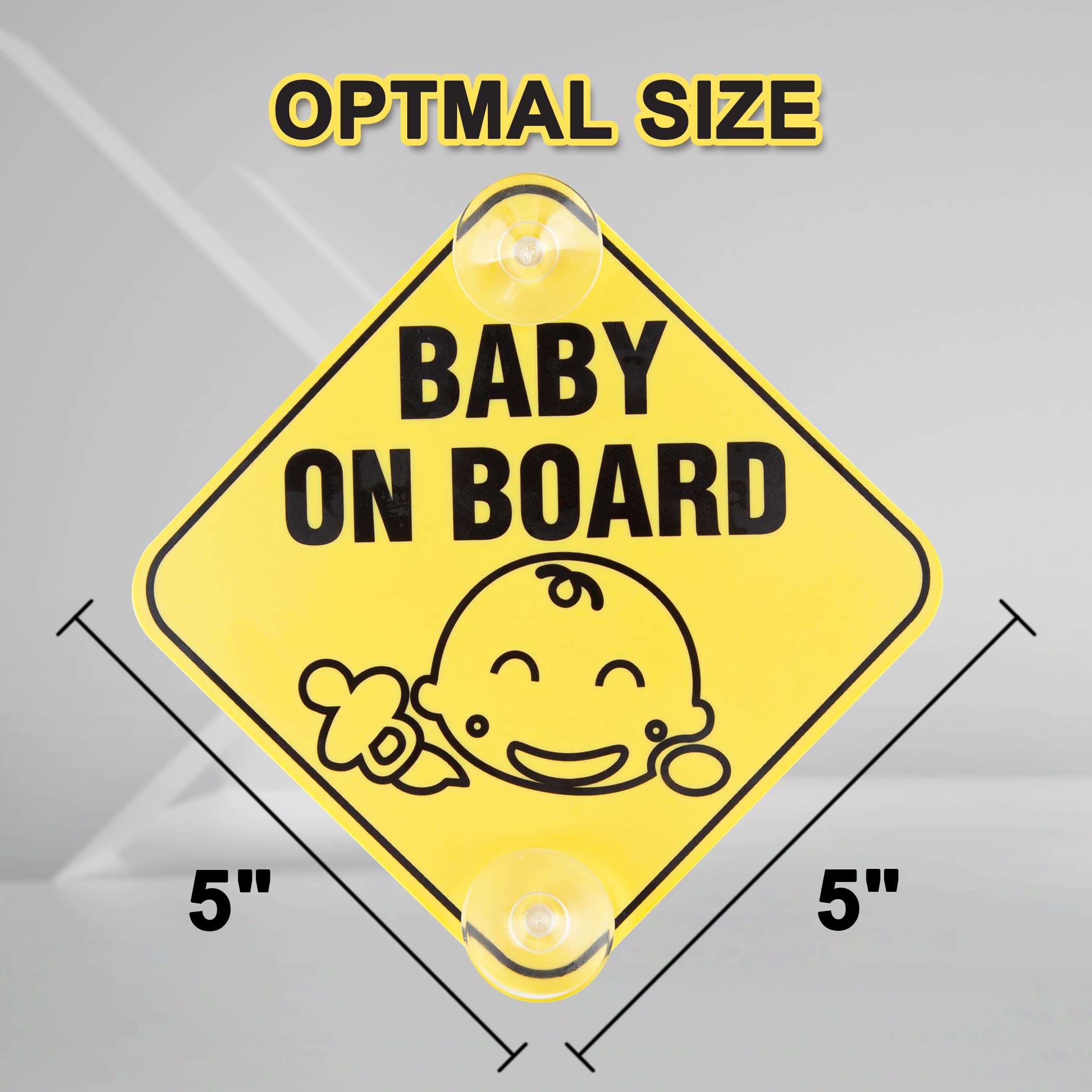 **CARTMAN Baby Car Mirror - Shatterproof Rear-Facing Infant Safety Mirror with 2 Pack 