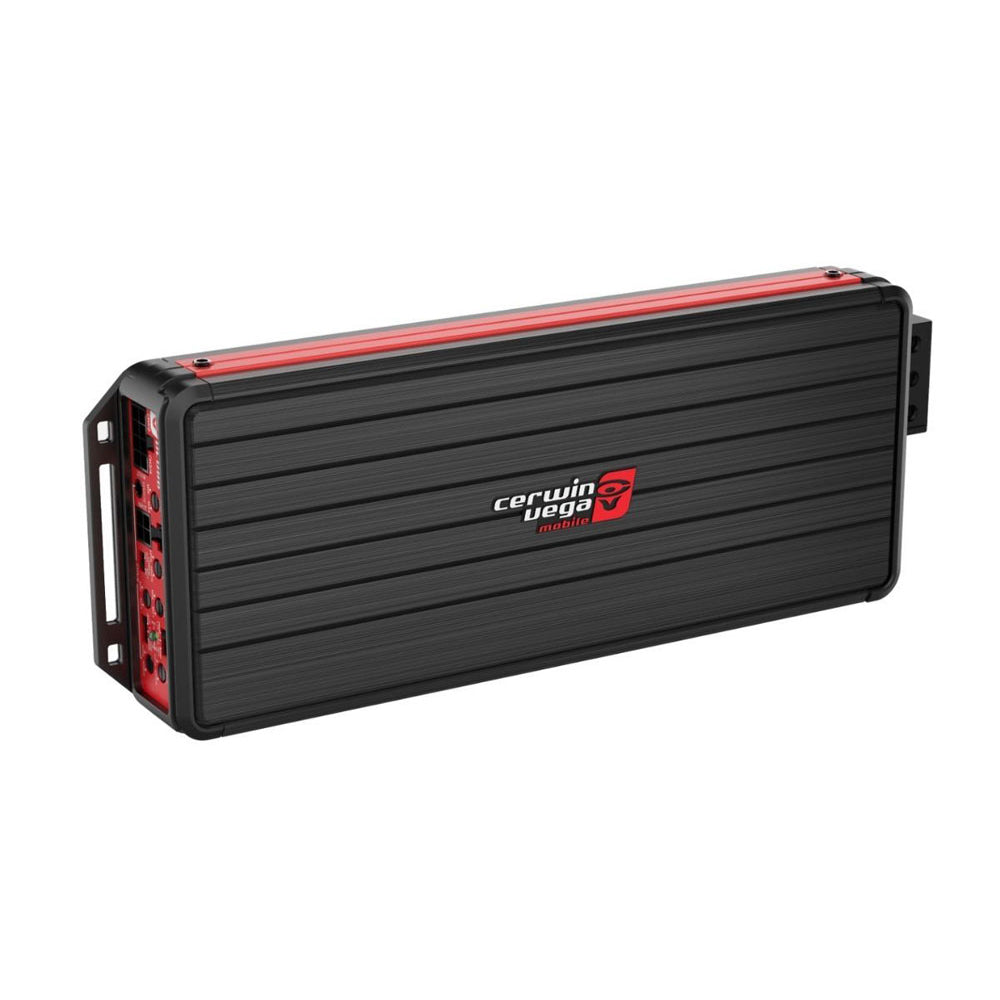 Cerwin Vega VCU84 1200W Peak 500W RMS Class D 4 Channel Marine Amplifier - High Power Waterproof Boat Audio System for Marine, Yacht, and Outdoor Adventures