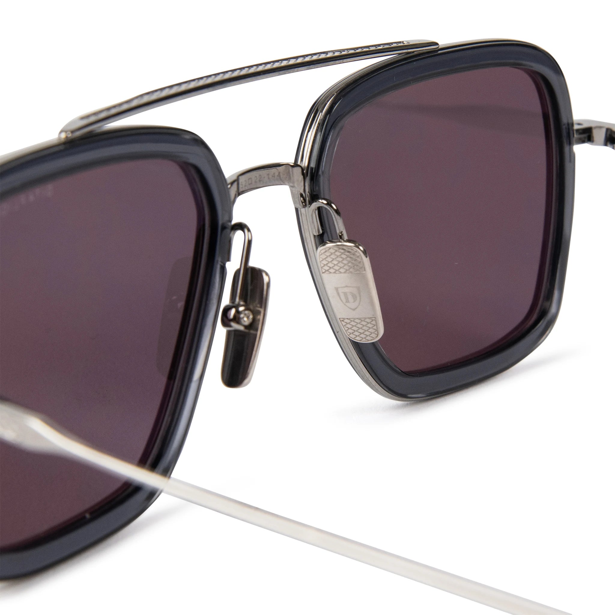Dita Eyewear 7806 Flight 006 Grey Black Polarized Sunglasses for Men & Women - UV Protection, Luxury Aviator Style - Perfect for Driving, Travel & Outdoor Activities