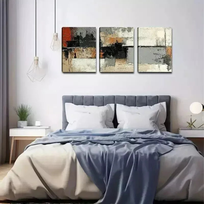 3-Piece Abstract Color Wall Art Set - Framed Canvas Prints 50x70cm (20x28in) | High Quality Australian Made Ready-to-Hang Decor | Perfect for Living Room, Bedroom & Office Wall Decor