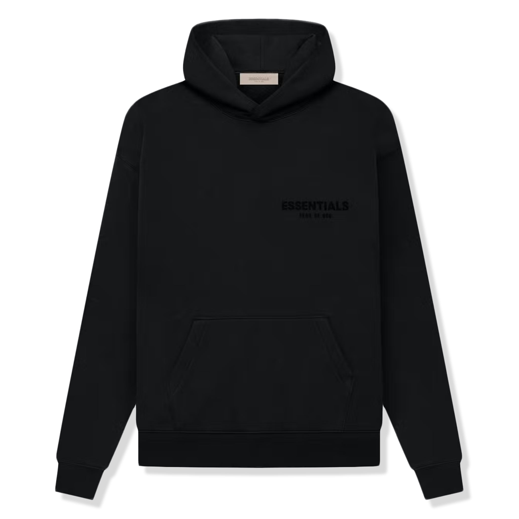 Fear of God Essentials Black Hoodie for Men (SS22 Collection) - Casual Streetwear & Loungewear for Everyday Comfort