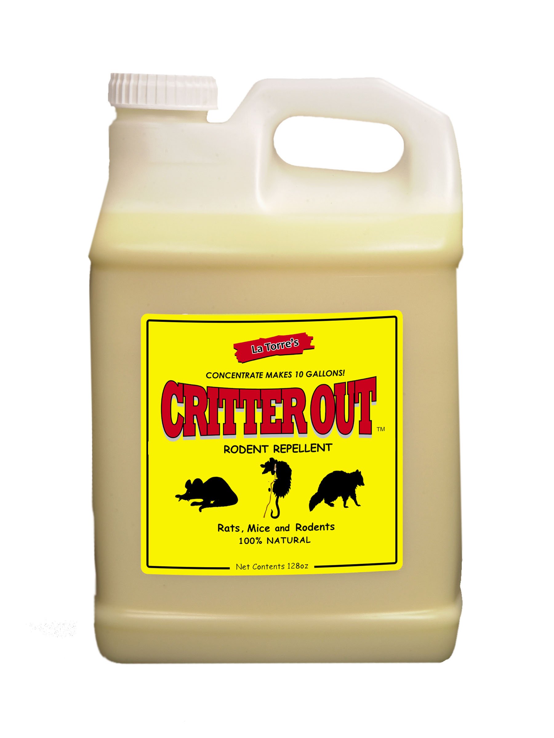 Peppermint Oil Mouse & Rat Repellent - 1 Gallon Concentrate for Indoor & Outdoor Use | Natural Rodent Control for Home, Garage & Garden | Protects Engine Wiring & Prevents Nesting | Safe for Pets & Kids