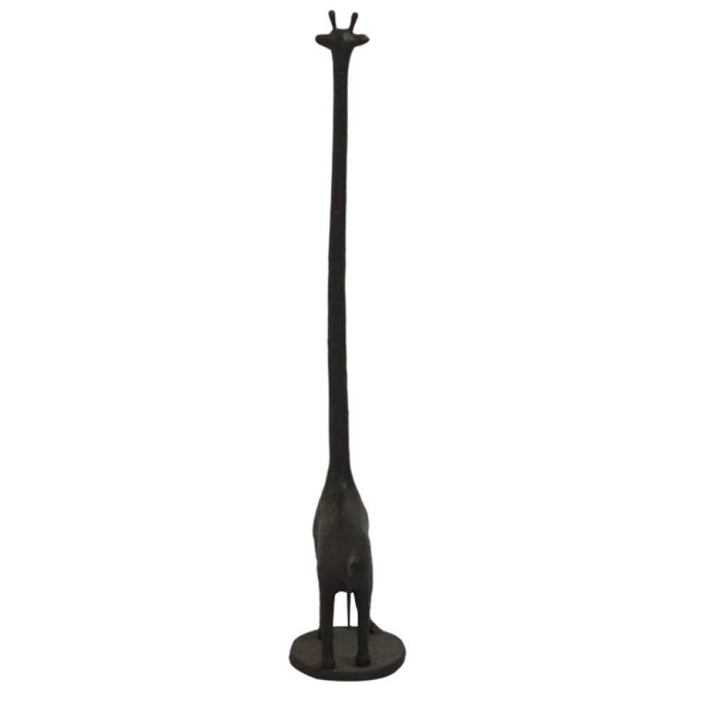 Free Standing Cast Iron Giraffe Paper Towel Holder - Decorative Bathroom & Kitchen Tissue Stand - Rustic Home Decor for Bathroom, Kitchen, Laundry Room