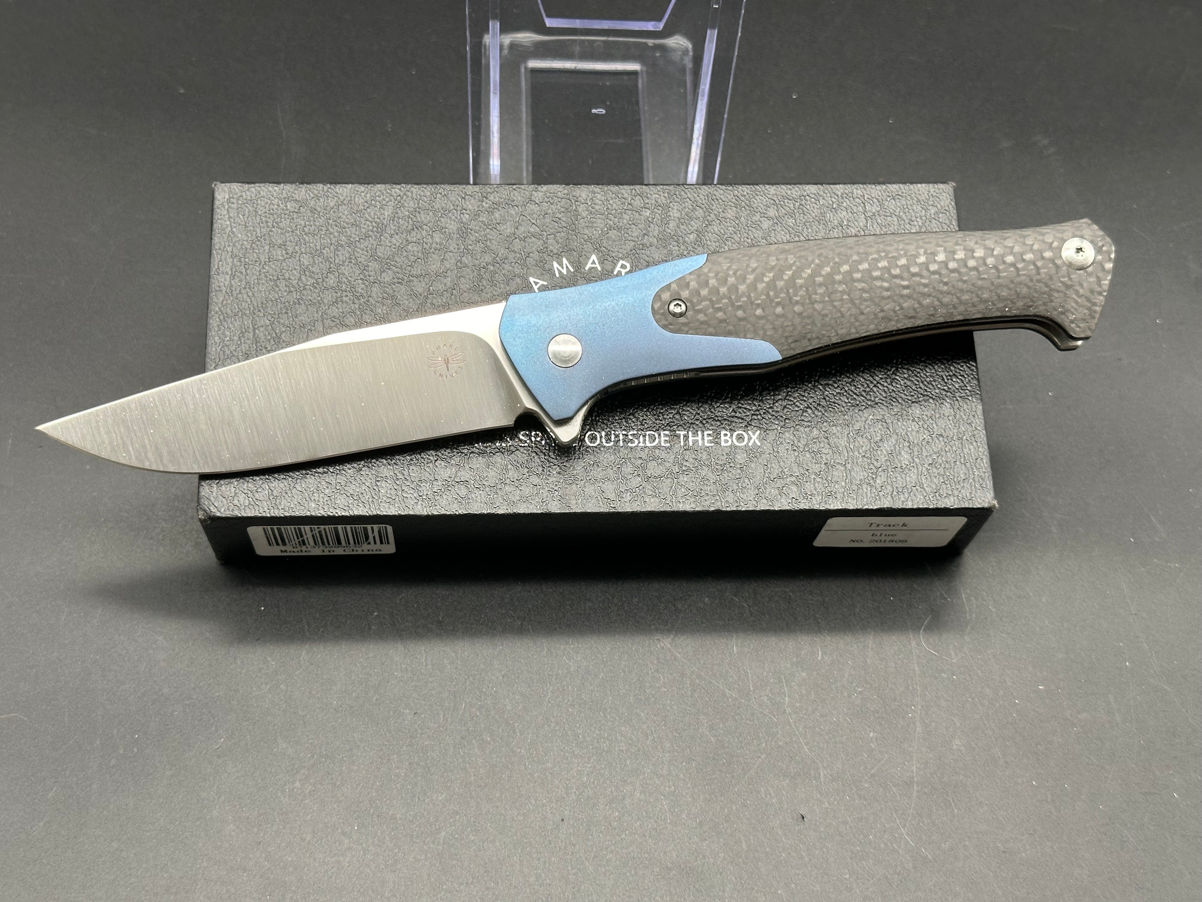 Amare Knives Track Liner Lock Folding Knife - 3.75