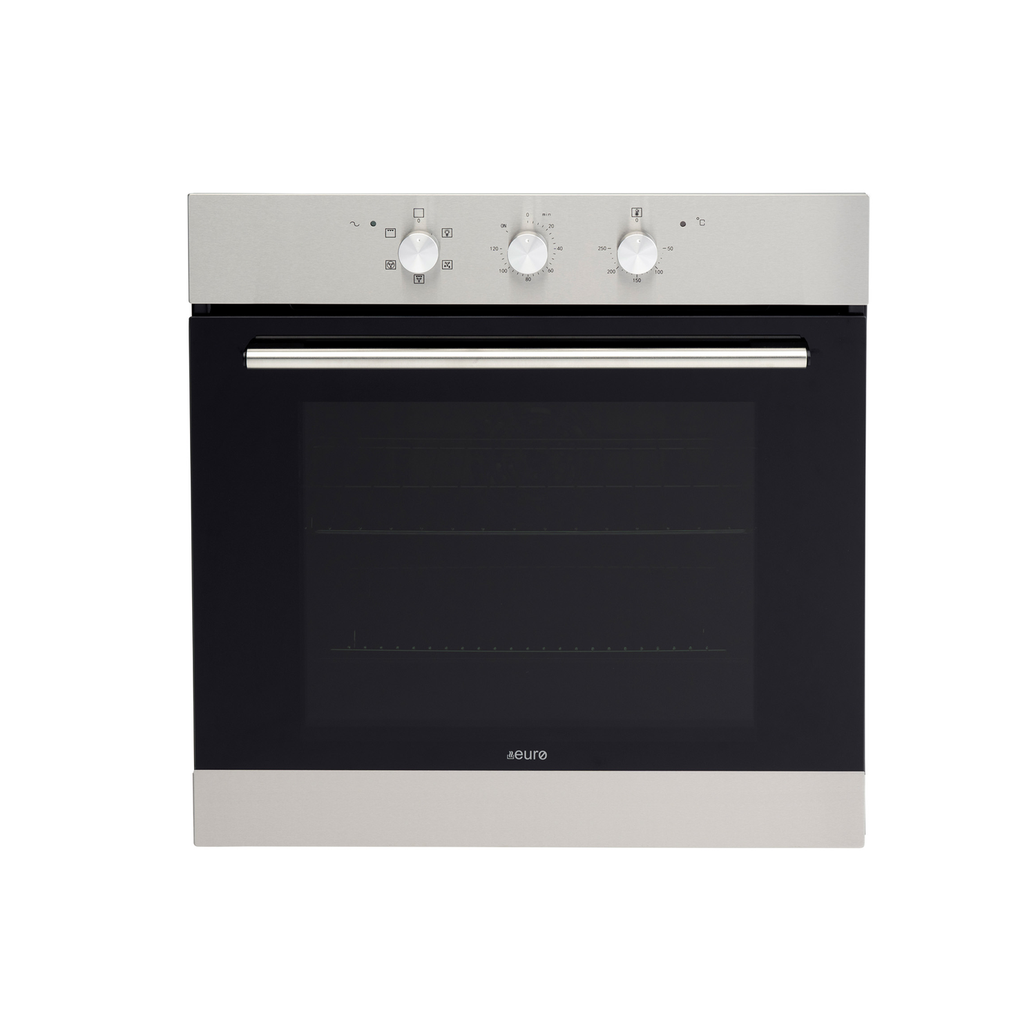 Euro EO6004ASX 60cm Stainless Steel Fan Forced Oven - 3 Years Warranty | Professional Built-in Electric Oven for Baking, Roasting & Cooking | Perfect for Home Kitchens & Restaurants