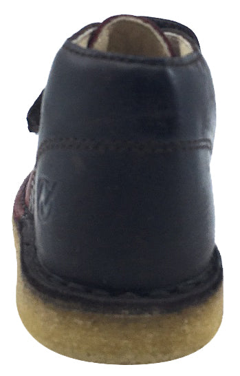 Naturino Kids' Hook & Loop Chukka Desert Boots for Boys & Girls - Comfortable & Stylish Moro Bordeaux - Perfect for School, Play & Outdoor Adventures