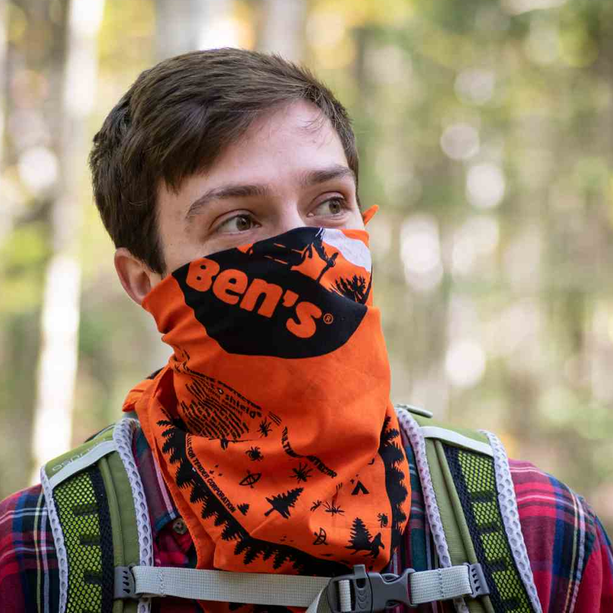 Ben's Insect Repellent Bandana - Mosquito & Bug Repellent Headwear for Outdoor Activities, Hiking, Camping & Travel - DEET-Free Natural Protection