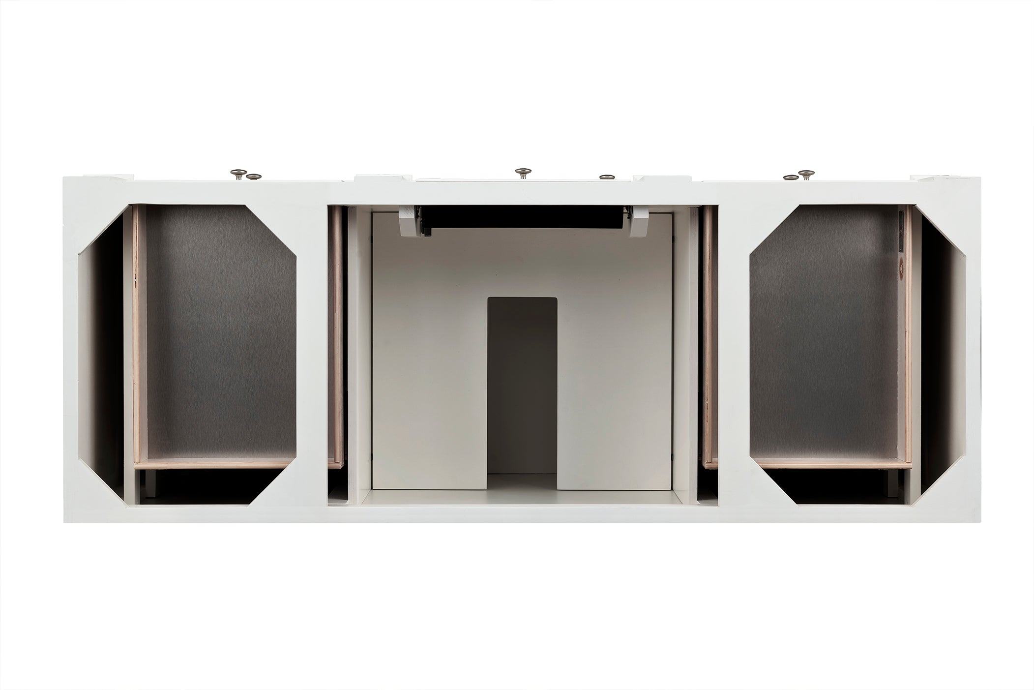 Bristol 60-Inch Single Bathroom Vanity in Bright White - Modern Bathroom Storage Solution for Home & Apartment Renovations