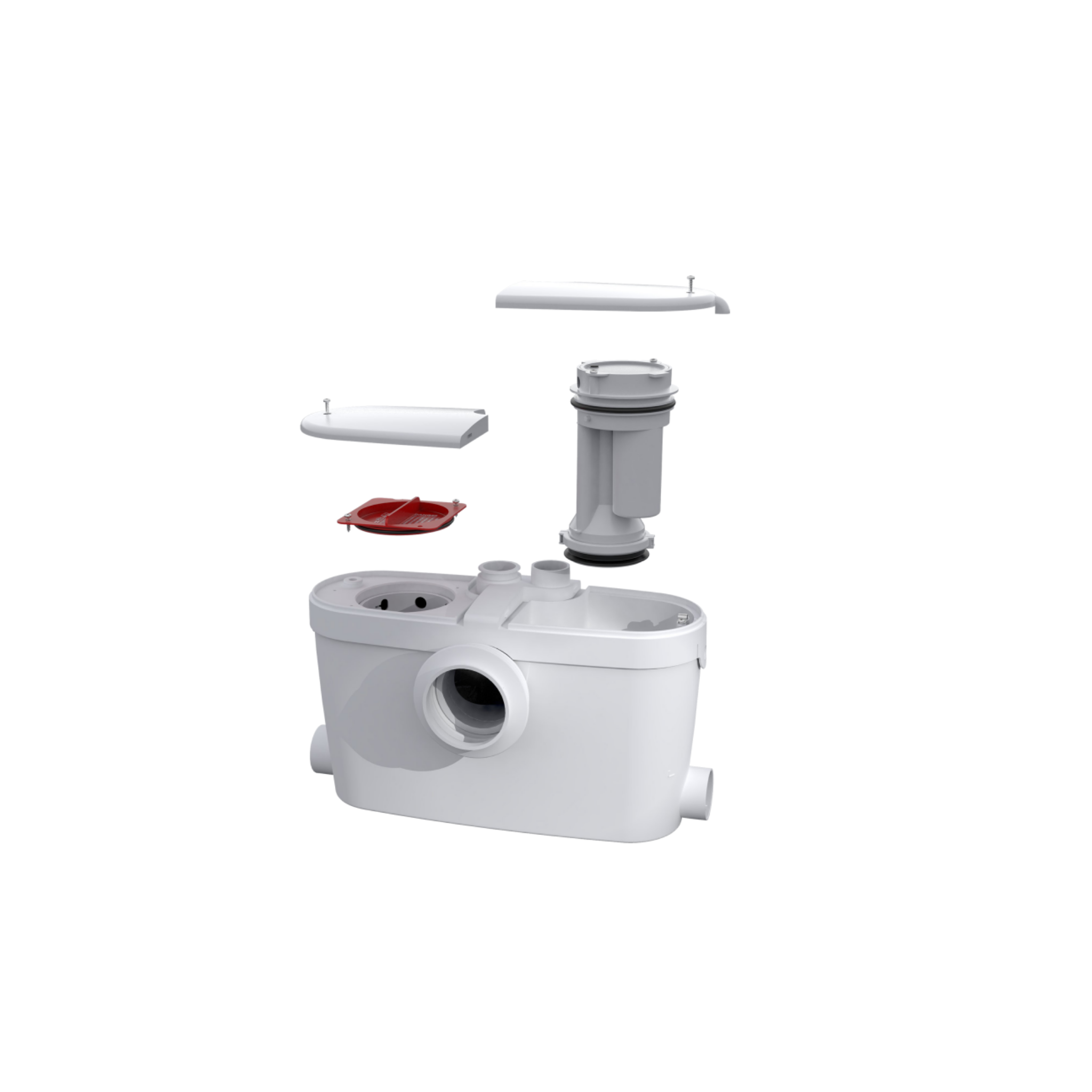 Saniflo 082 Saniaccess 3 Macerating Toilet Pump System - Compact Upflush Toilet for Basement, Laundry Room & Small Bathrooms | Easy Installation & Quiet Operation