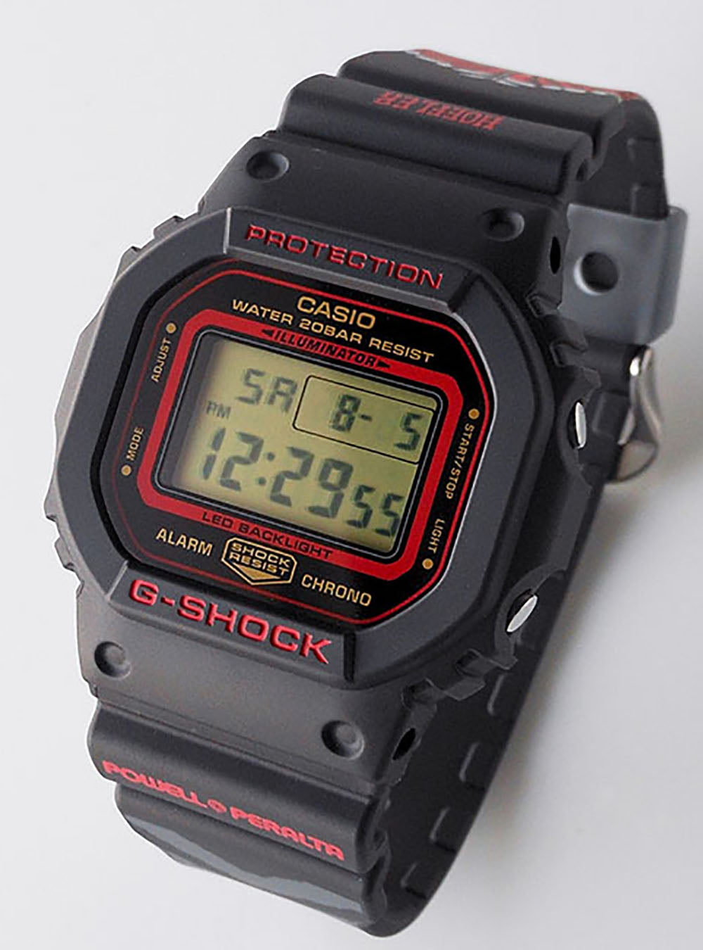 CASIO G-Shock DW-5600KH-1JR Digital Watch - Kelvin Hoefler x Powell Peralta Limited Edition Collaboration (JDM Model) - Shock Resistant, Waterproof & Durable for Skateboarding, Outdoor Sports & Street Fashion