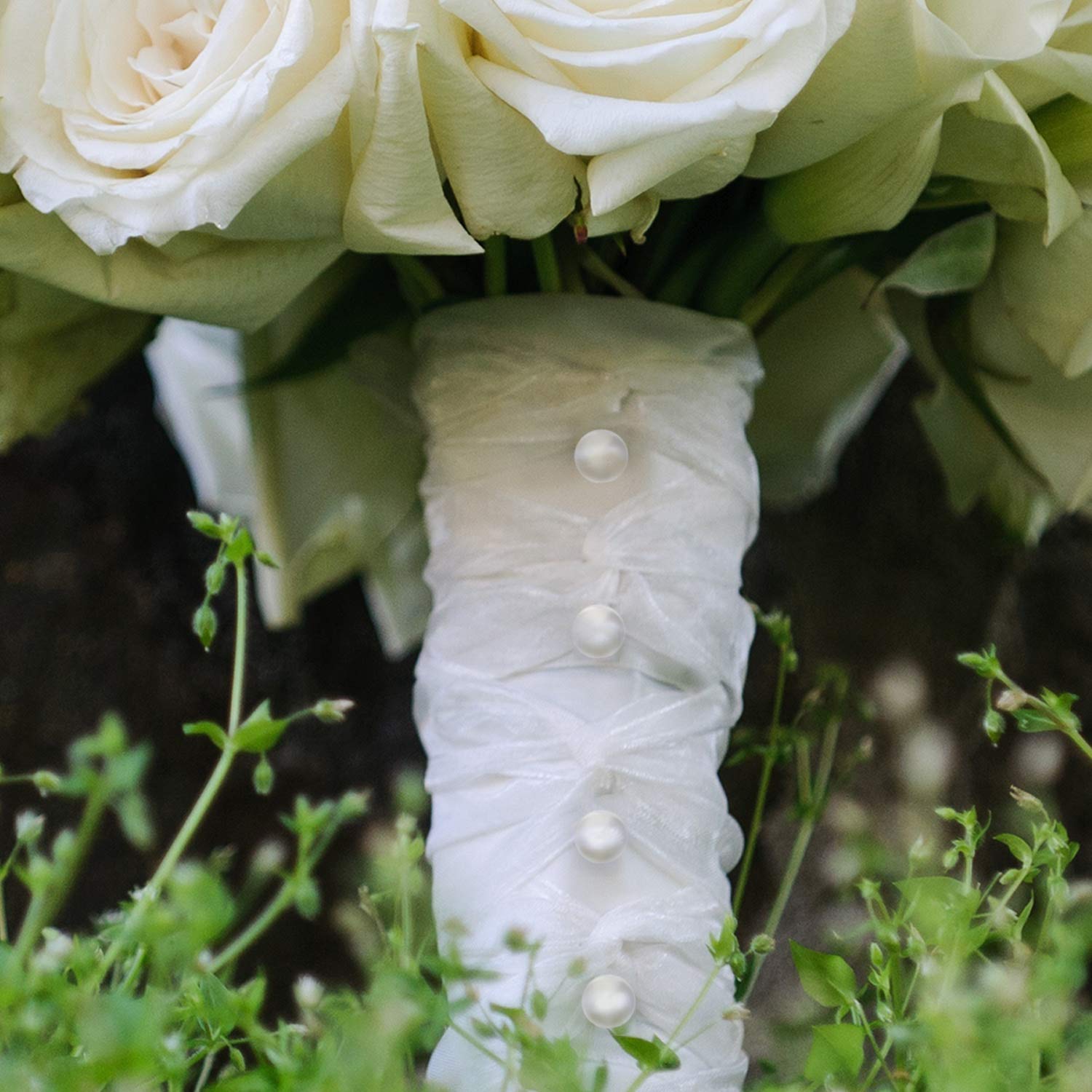 200pcs Faux Pearl White Corsage Boutonniere Pins - Straight Bouquet Pins for Wedding Decorations, Sewing & Craft Projects | Perfect for Bridal Bouquets, Floral Arrangements & DIY Crafts