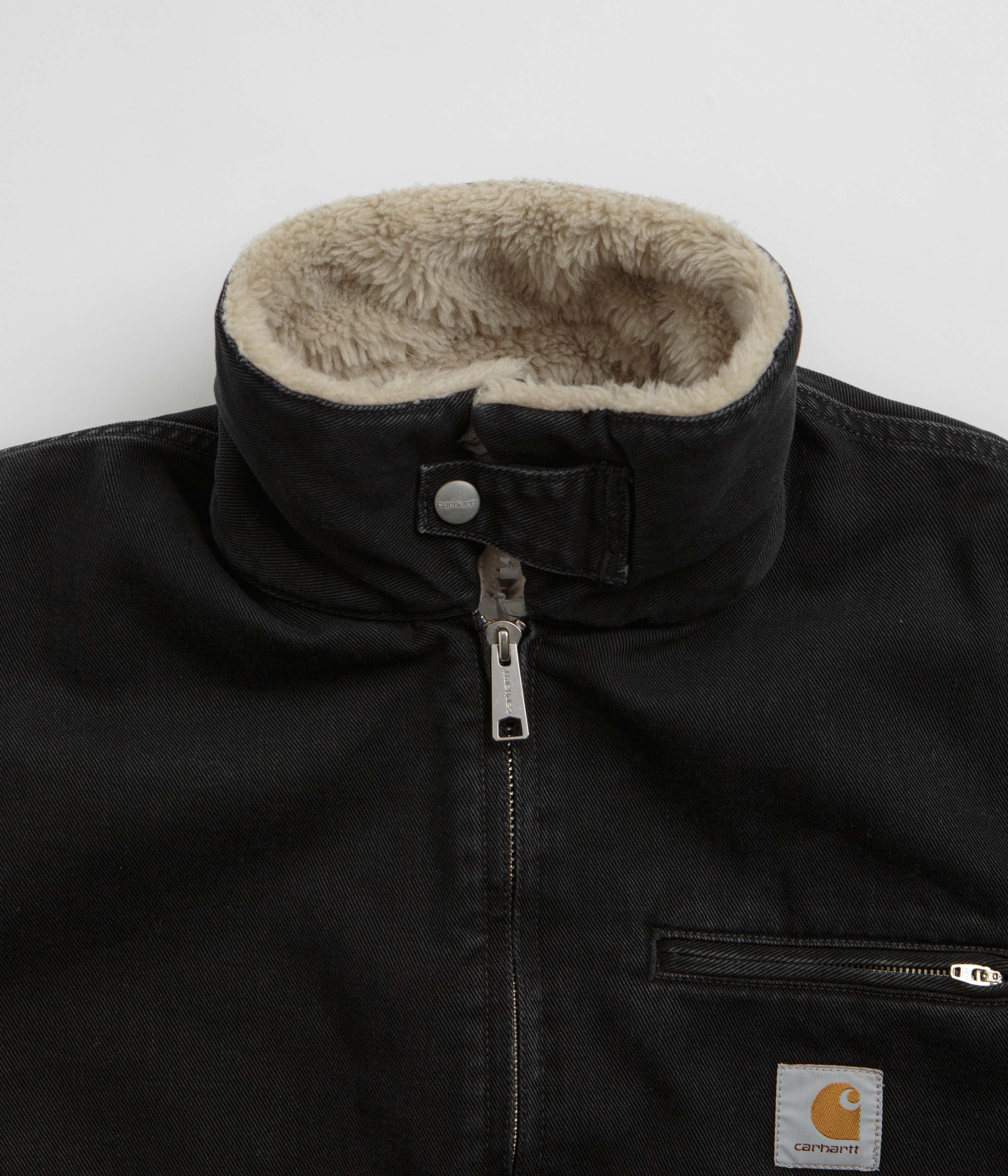 Carhartt Herald Jacket for Men - Durable Workwear Coat in Black/Wall - Perfect for Construction, Outdoor Work & Cold Weather Protection