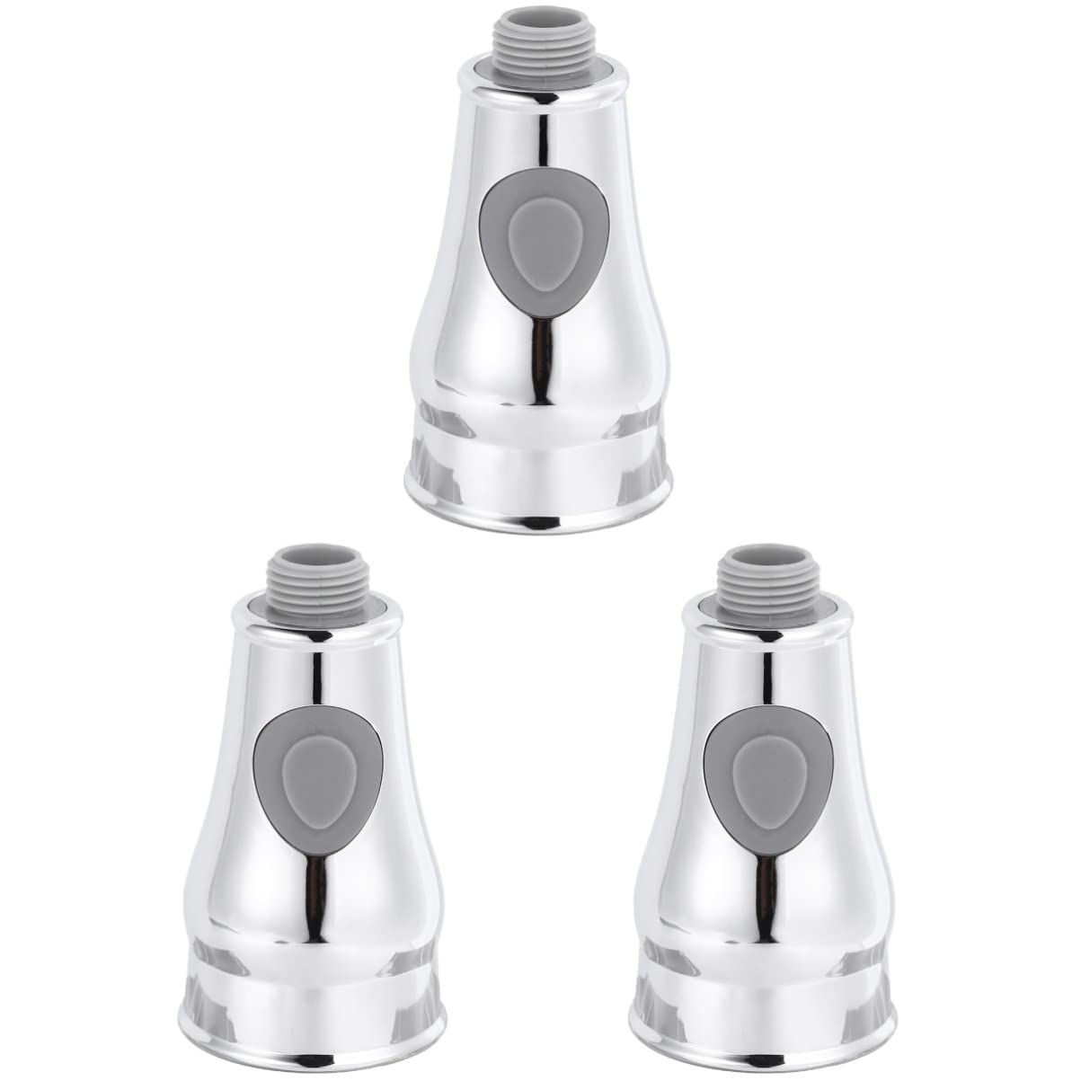 3-Pack Pull Down Spray Head for Kitchen Faucet - Replaceable Sink Faucet Sprayer Head with Durable Design - Perfect for Dishwashing, Vegetable Cleaning & Countertop Rinsing