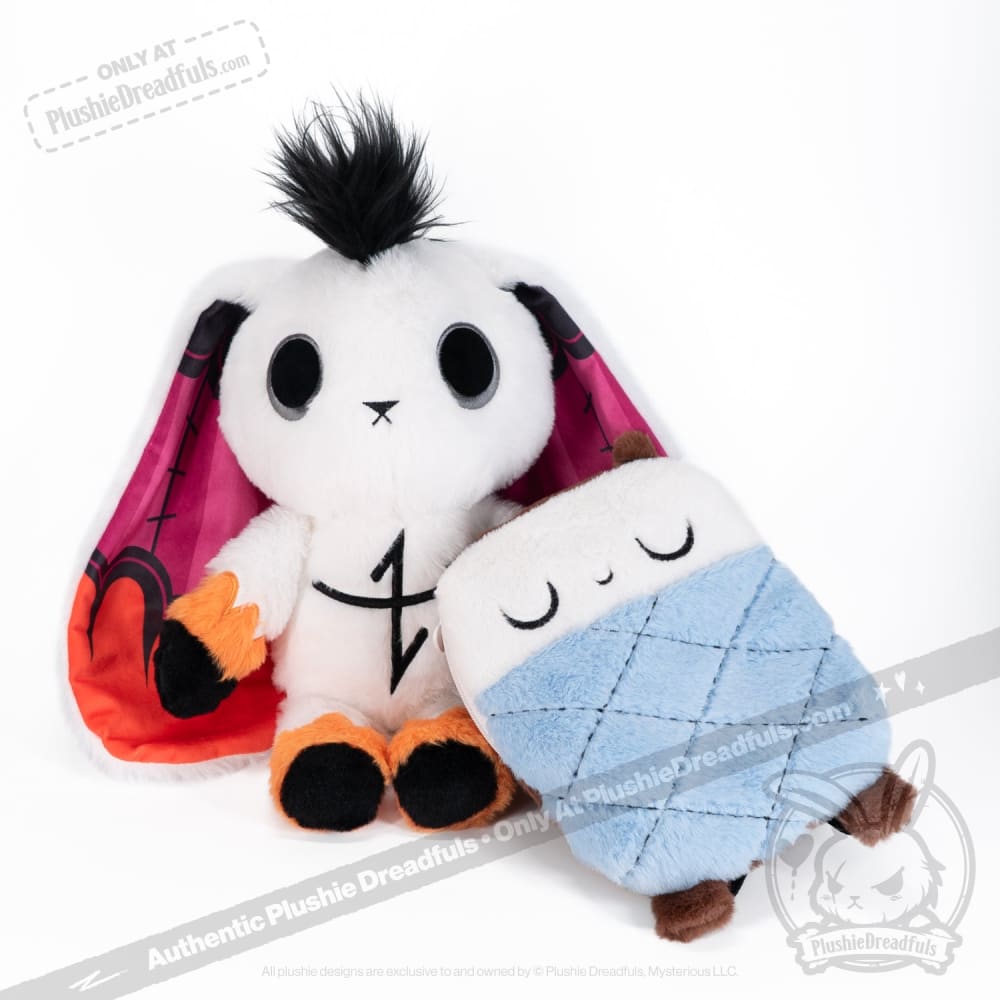Plushie Dreadfuls Bed Rot Bunny - Soft Stuffed Animal Toy for Kids, Cute Plush Bunny for Bedroom Decor, Sleep Companion & Stress Relief Gift