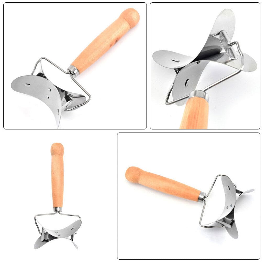 2-Pack Stainless Steel Dumpling Wrapper Cutter - Professional Circle Dough Roller for Homemade Dumplings, Ravioli & Wonton - Perfect for Asian Cooking & Italian Pasta Making
