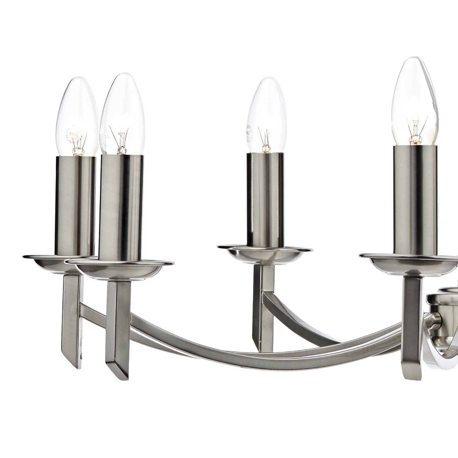 Ambassador 5/8Lt Dual Mount Light Fixture - Antique Brass & Satin Chrome Finish for Ceiling or Wall Lighting - Perfect for Living Room, Bedroom, or Hallway Decor