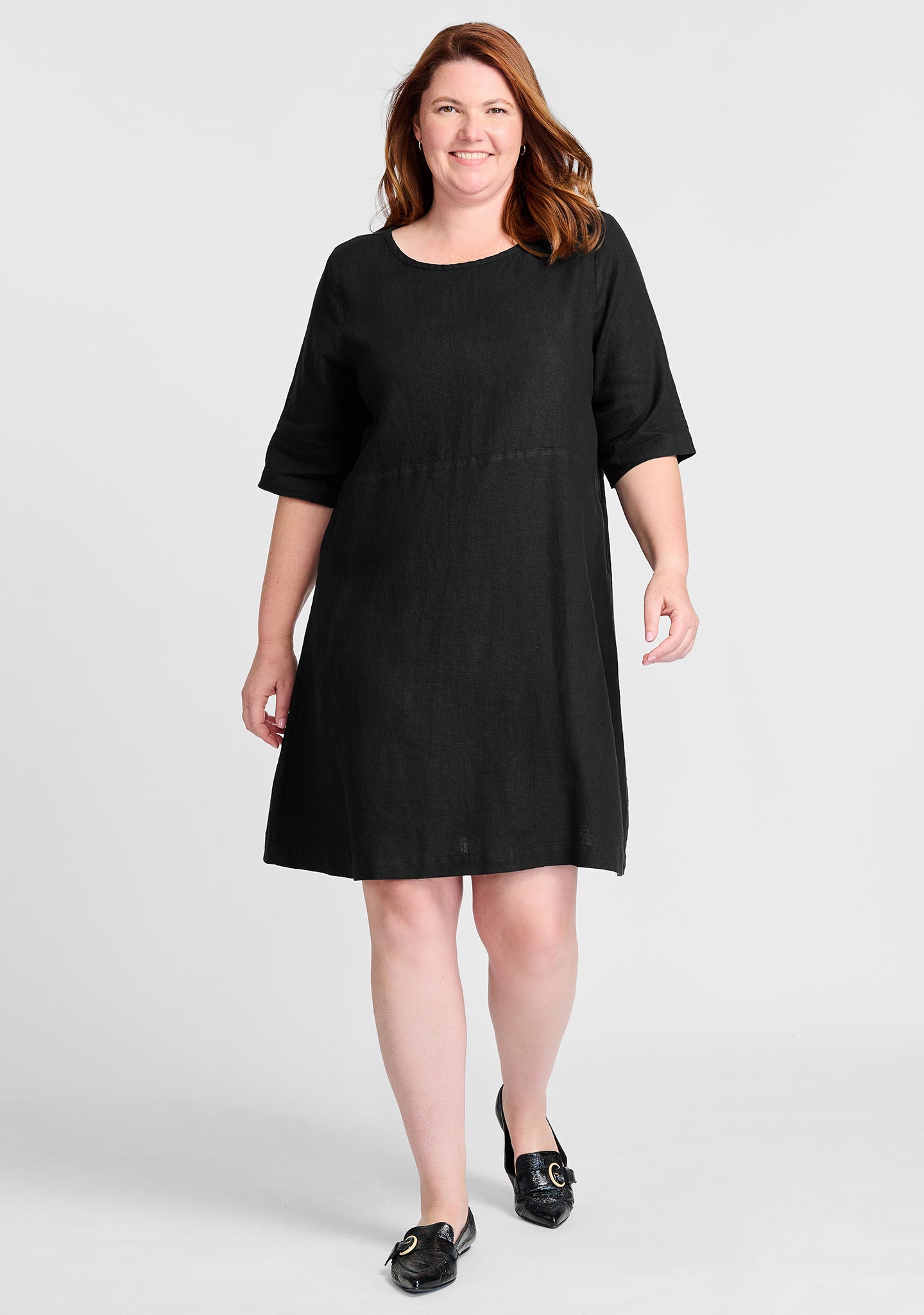 Simple Linen Shift Dress for Women - Breathable & Comfortable Summer Dress - Perfect for Casual Outings, Beach Vacations & Office Wear - FINAL SALE