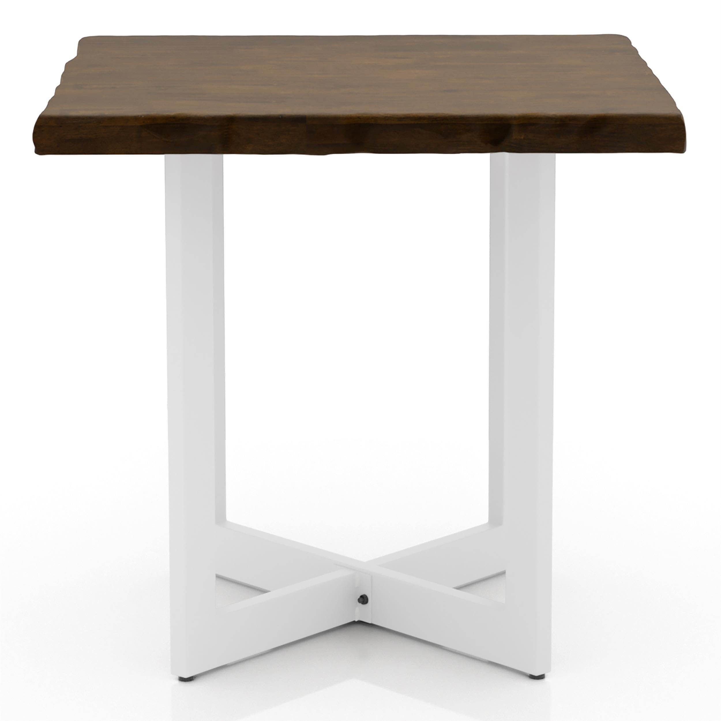 Baletto Contemporary Wood End Table - Oak & White Finish - Modern Nightstand for Living Room, Bedroom, or Office