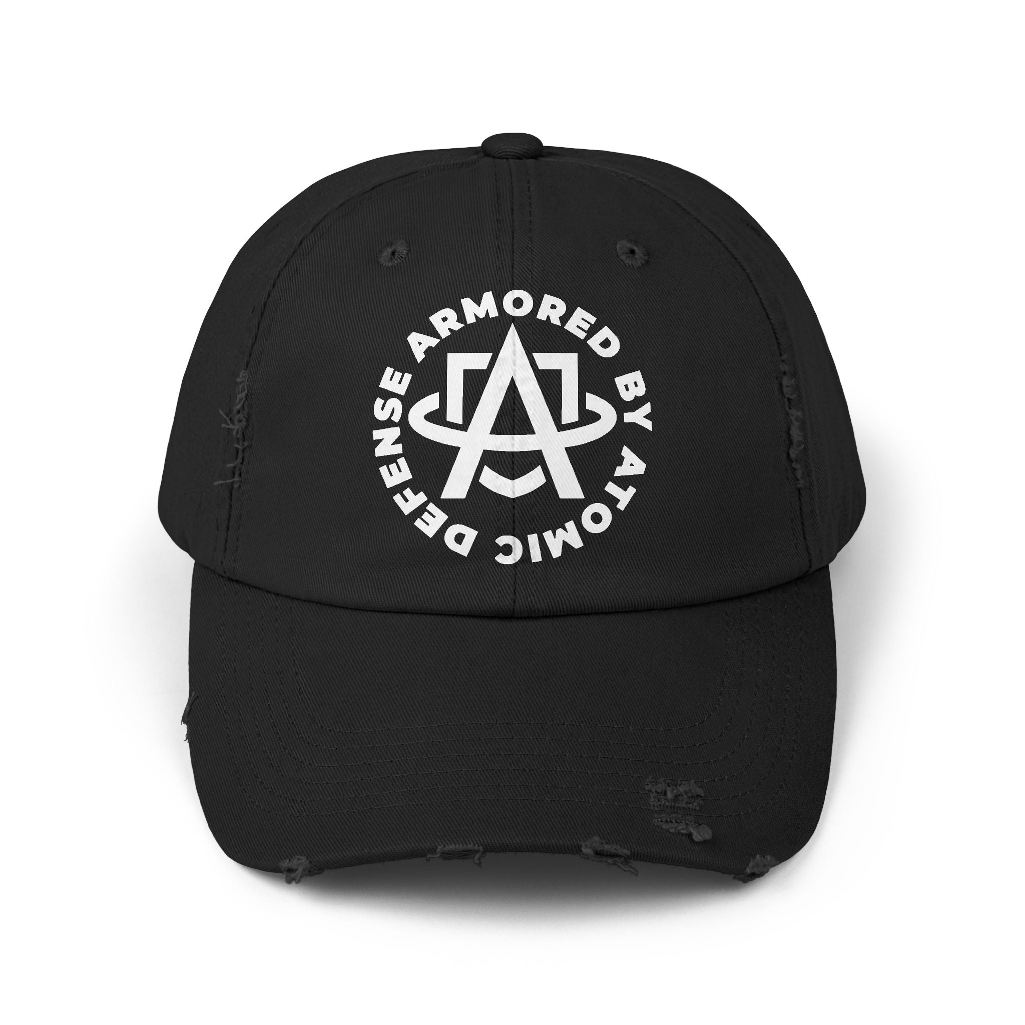 Atomic Defense Unisex Distressed Baseball Cap - Vintage Style Adjustable Dad Hat for Men & Women | Perfect for Outdoor Activities, Sports, and Casual Wear