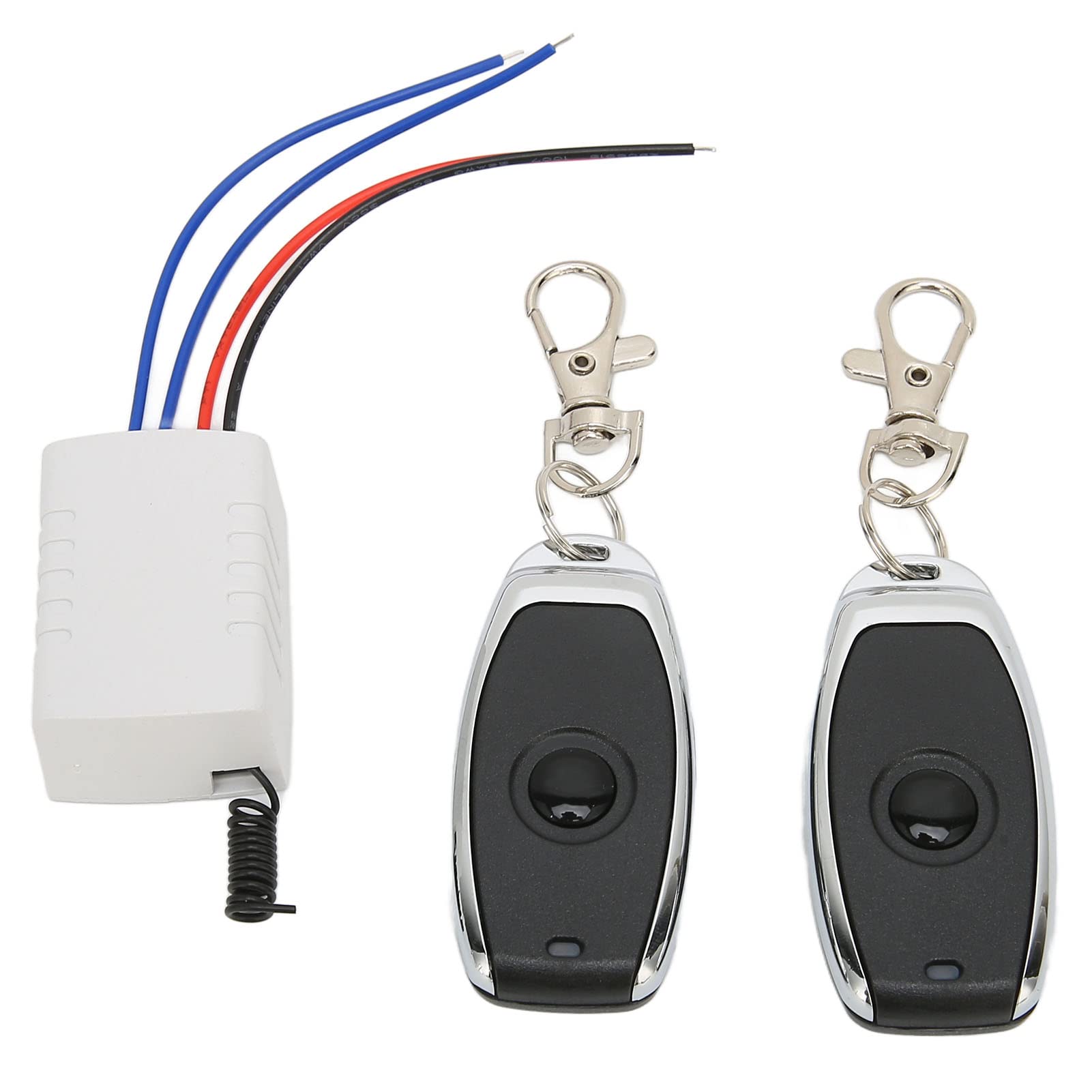 12V DC 433MHz Mini Wireless Relay Switch with Remote Control - RF Transmitter & Receiver for Smart Home Automation, Computer Control, Auto Doors and Windows