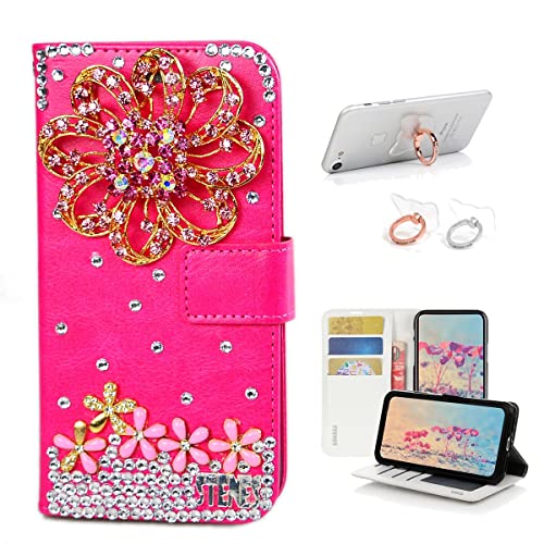 Hot Pink, Luxury Crystal Flowers Floral