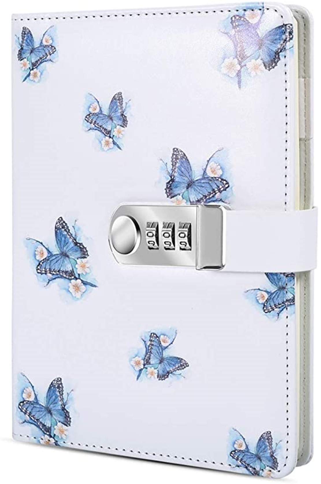 A5 PU Leather Lockable Diary Journal Notebook for Women & Girls - Digital Password Protected Writing Notebook with Secure Lock - Perfect for Personal Journaling, Travel, Gifts & Daily Note Taking