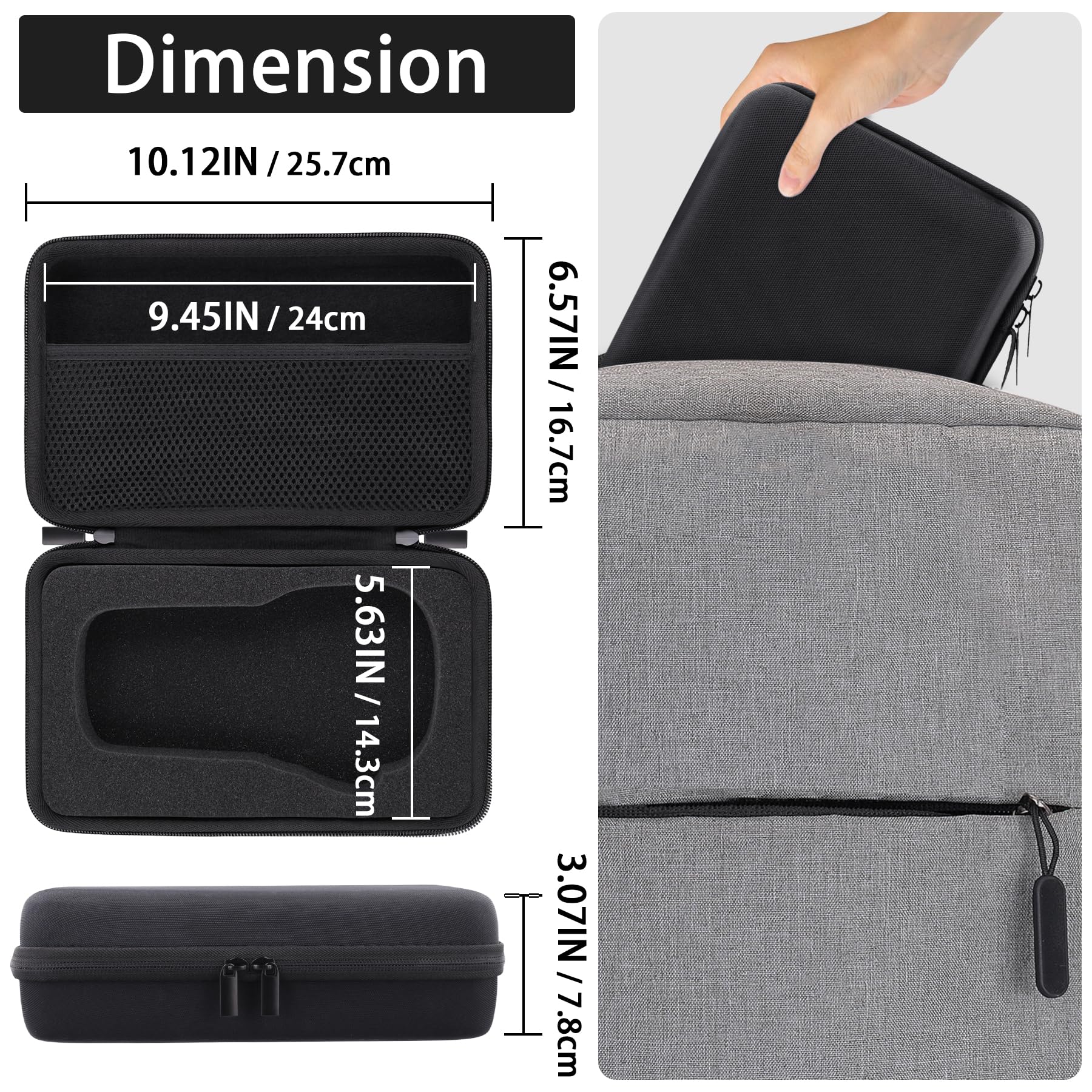CO2CREA Hard Protective Case for DYMO LabelManager 160 & 280 - Durable Replacement Cover for Portable Label Makers - Perfect for Office, Warehouse & Home Organization