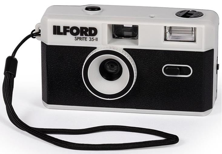 Ilford Sprite 35 II 35mm Film Camera (Black & Silver) - Vintage Style Point & Shoot Camera for Travel, Street Photography & Everyday Use