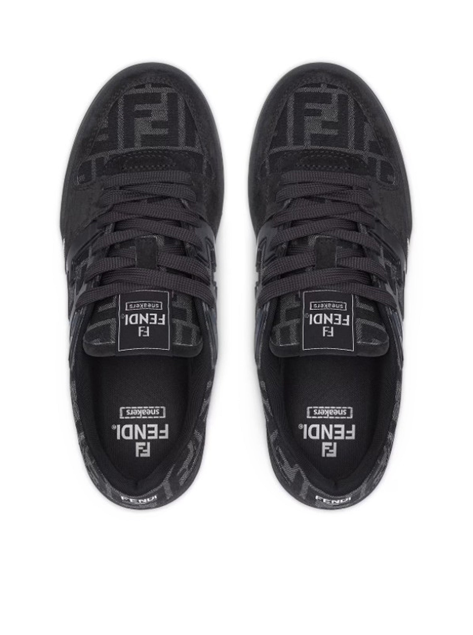 FENDI Match Sneakers for Women - Fashionable High-Top White Leather Shoes | Casual, Streetwear & Luxury Everyday Wear