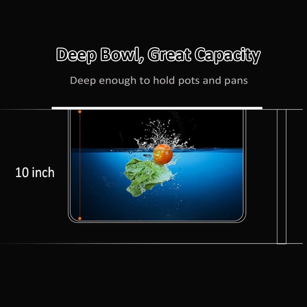 30 Inch Drop-In Stainless Steel Kitchen Sink - 16 Gauge Topmount Single Bowl with Deep Basin & Rounded Corners by Sarlai | Perfect for Modern Kitchens, Restaurant Prep Areas & RV Installations