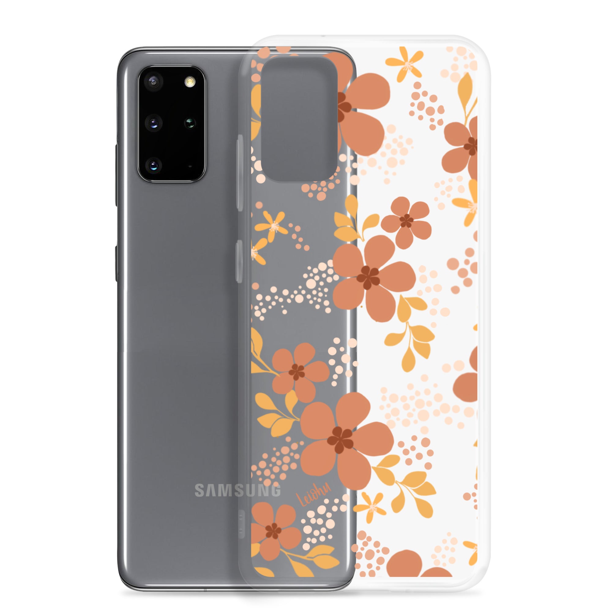 Groovy Pua Clear Protective Phone Case for Samsung Galaxy S21/S20/Note 20 - Slim & Scratch-Resistant Cover for Everyday Use, Work & Travel