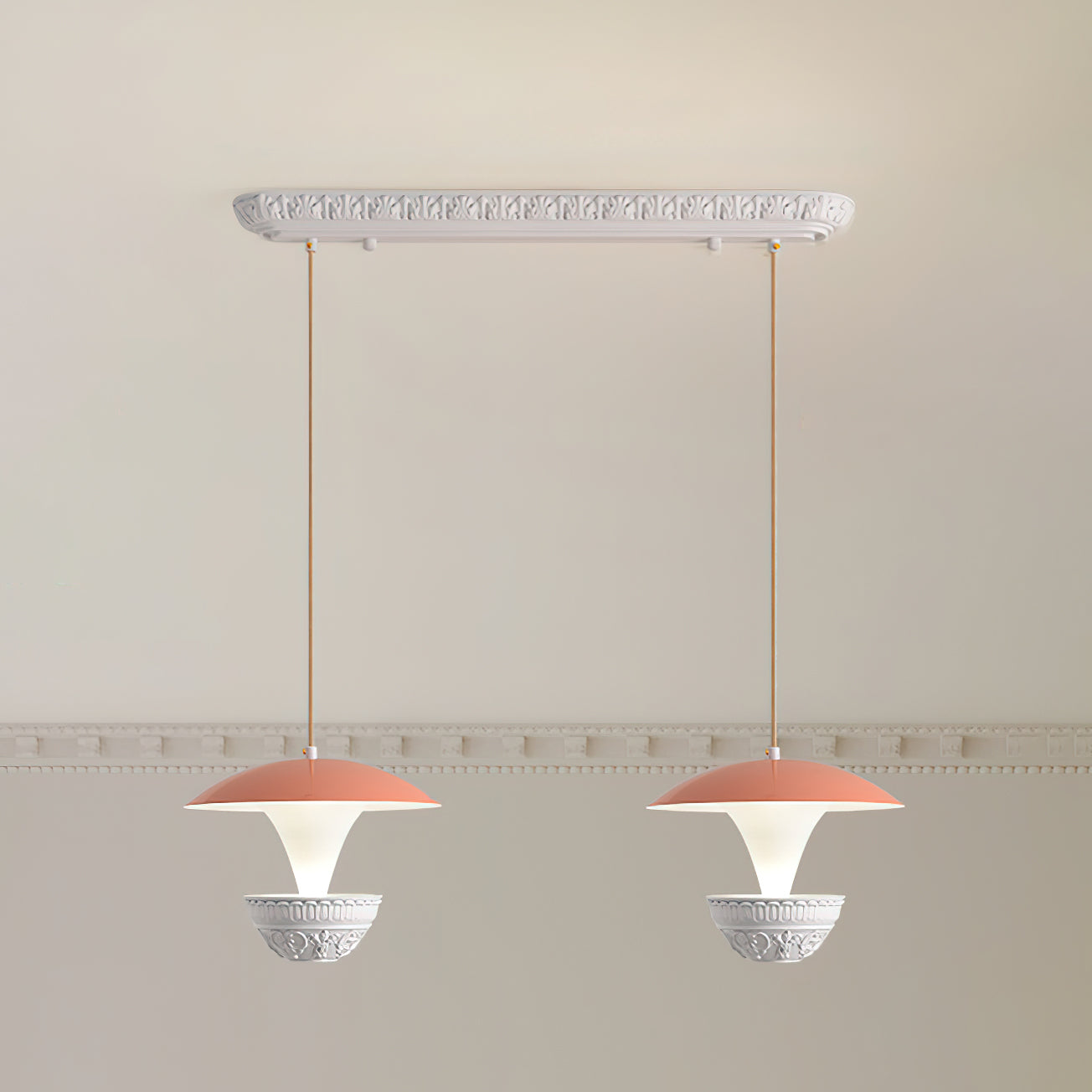 Modern Parachute Pendant Light - Adjustable Hanging Chandelier for Dining Room, Kitchen Island, Bedroom & Living Room Decor