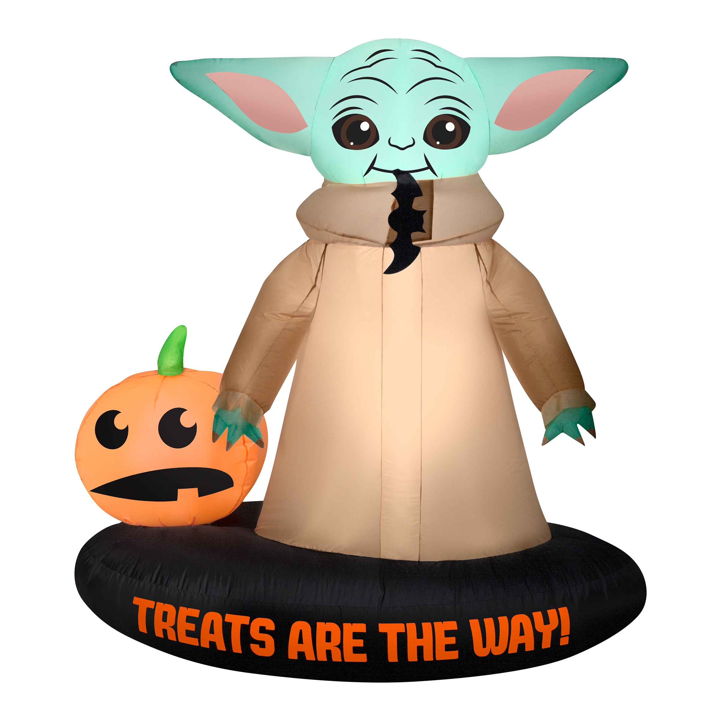 78-Inch Halloween Mandalorian Inflatable Yard Decoration - Star Wars Outdoor Decor for Halloween Party, Lawn Display, and Holiday Festivities