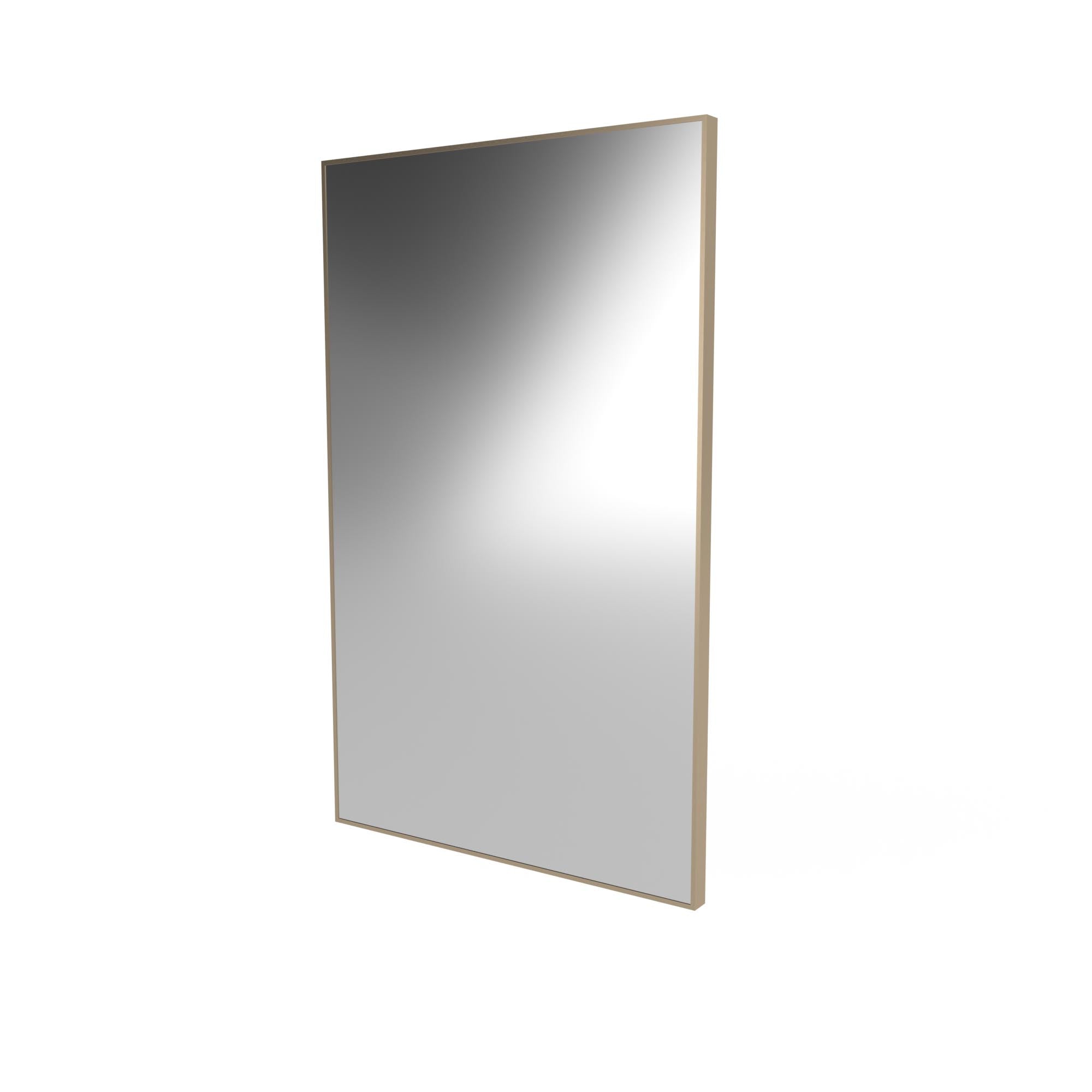 Stylish Metal Framed Rectangular Wall Mirror - Modern Home Decor for Living Room, Bedroom & Bathroom - Perfect for Vanity, Entryway & Interior Design