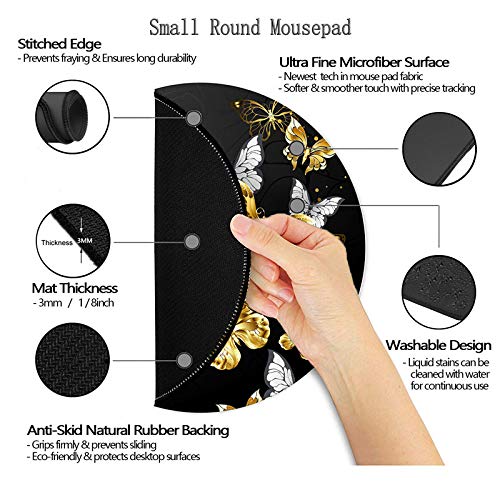 Premium Round Gaming Mouse Pad - 7.9