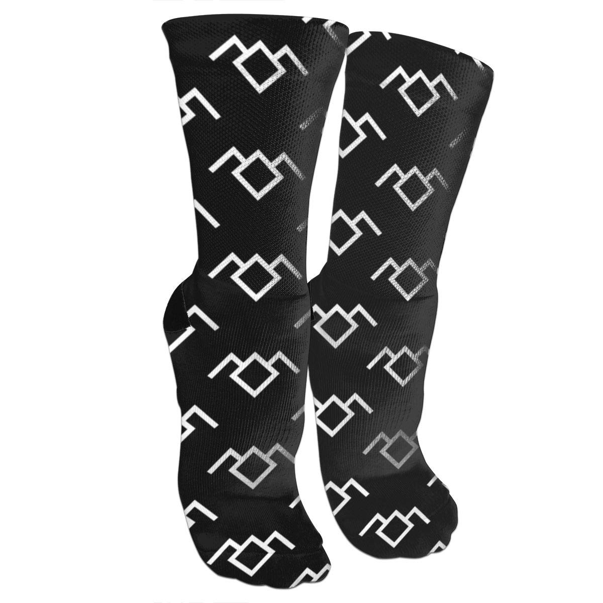 BWBFVPW Funny Crazy Athletic Crew Socks for Women & Men - Black Sports Socks for Soccer, Running, Hiking - Perfect for Workouts, Gym & Outdoor Activities
