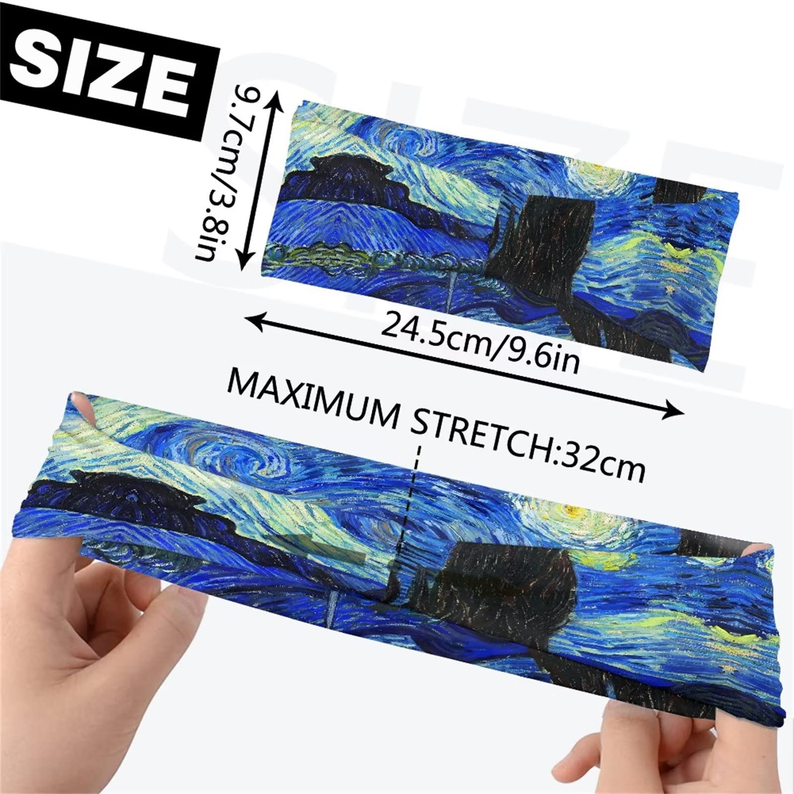 Unisex Non-Slip Moisture Wicking Headbands for Women & Men - Perfect for Running, Workout, Yoga & Sports Activities