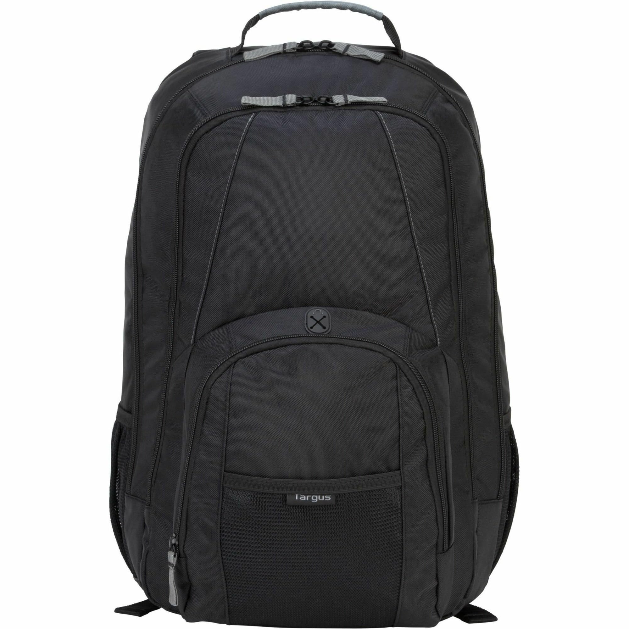 Targus Groove 17-inch Water Resistant Laptop Backpack for Men & Women - Durable Travel Backpack for Work, School & Commuting - Black (CVR617)
