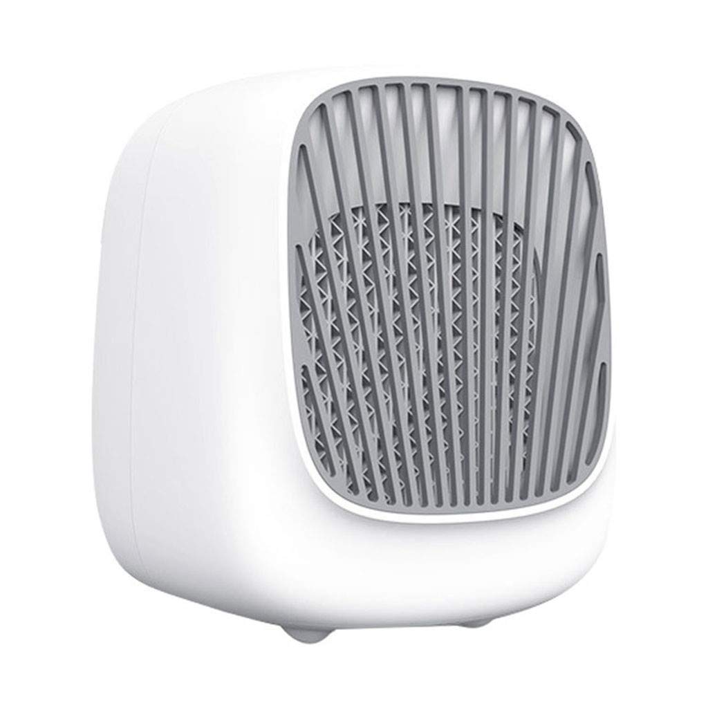 Portable Mini Fridge with Built-in Fan - 4L Compact Refrigerator for Dorm, Office & Home Use - USB-Powered Desktop Cooler & Space Heater with Remote Control - Perfect for Bedrooms, Gaming Rooms & Small Spaces (White)