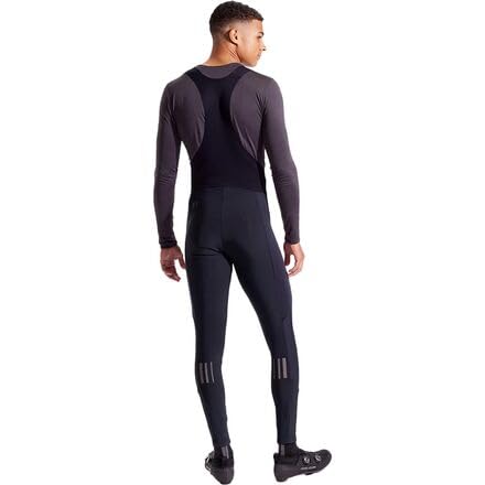 PEARL IZUMI Men's Cycling Bib Tights - AmFIB Lite Softshell Thermal Fleece Pants for Wind Protection & Heat Retention - Perfect for Cold Weather Biking & Winter Cycling Training