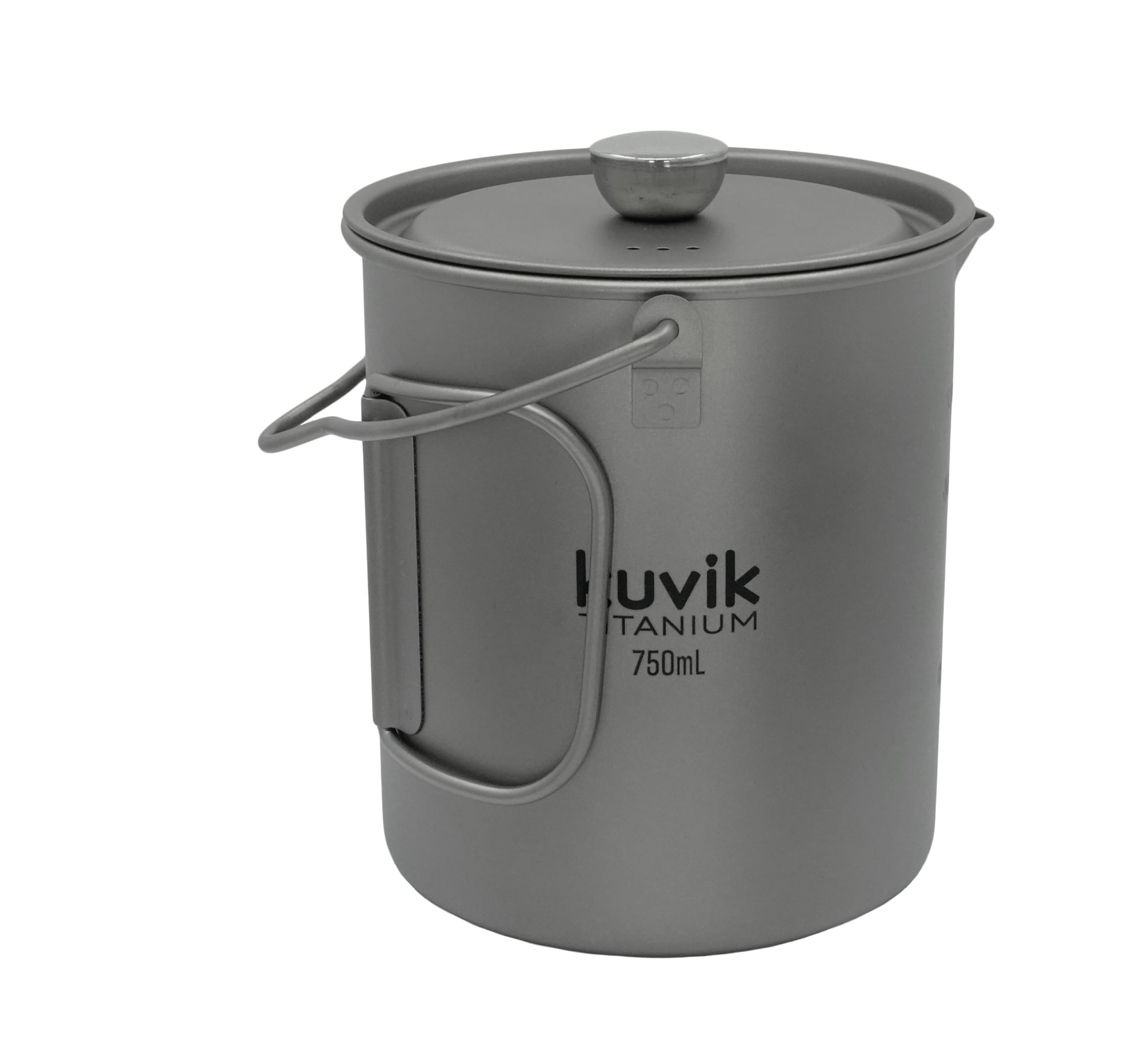 Kuvik Titanium French Press 750ml (25.4 oz) - Ultralight Compact Coffee Maker for Backpacking, Camping & Travel - Perfect for Outdoor Adventures & Home Brewing