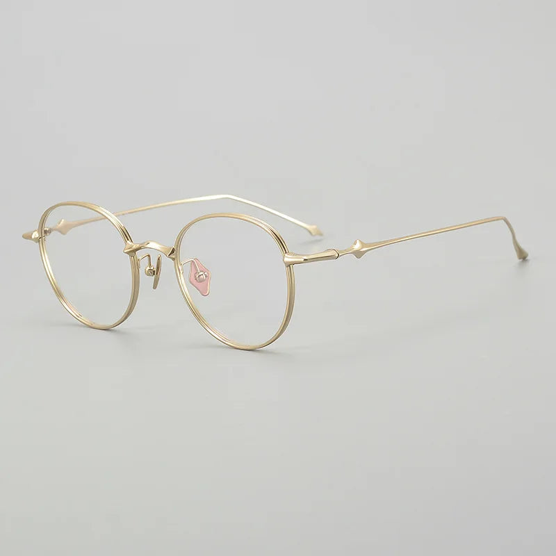 Stylish Unisex Black Titanium Eyeglasses - Oval & Round Full Rim Frames 14022 | Perfect for Work, Reading & Everyday Fashion