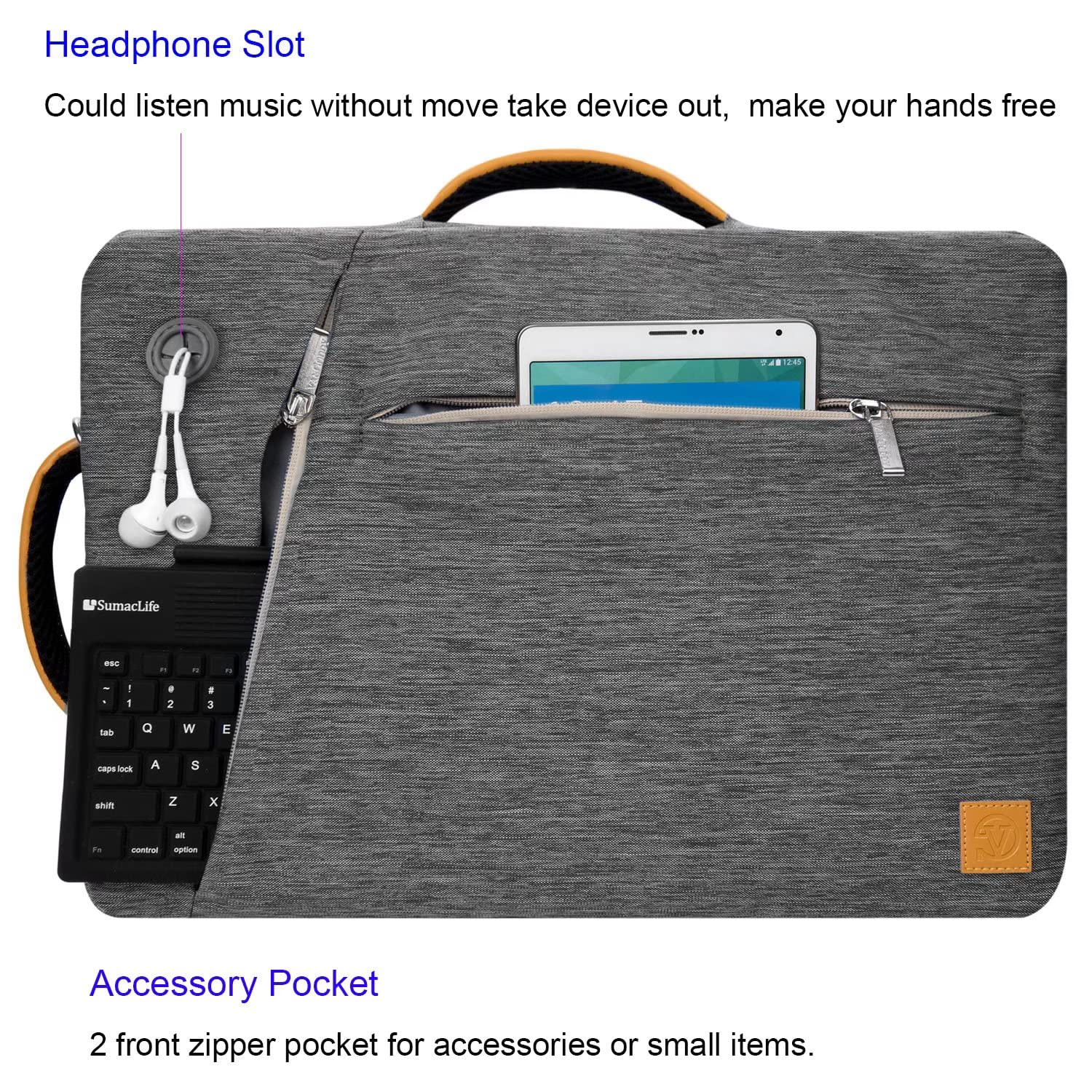 Universal Hybrid Laptop Messenger Bag Briefcase Computer Handbag for Work, Travel, and Everyday Use