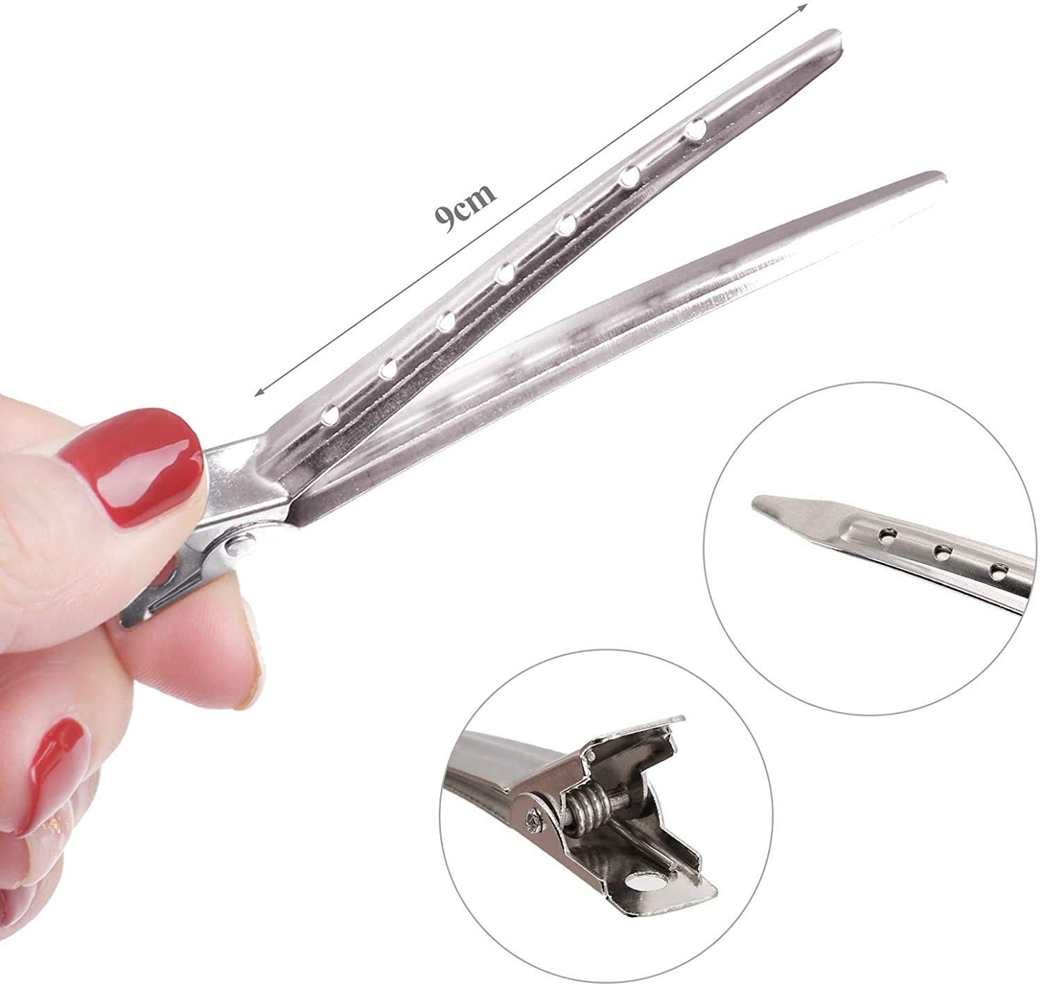Professional Steel Hair Clips for Salon Styling - Women's Hair Accessories for Home & Salon Use