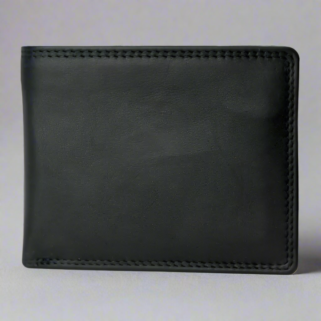 Durable Genuine Leather Bifold Wallet for Men - Slim RFID Blocking Wallet with Multiple Card Slots - Perfect for Everyday Use, Travel & Business
