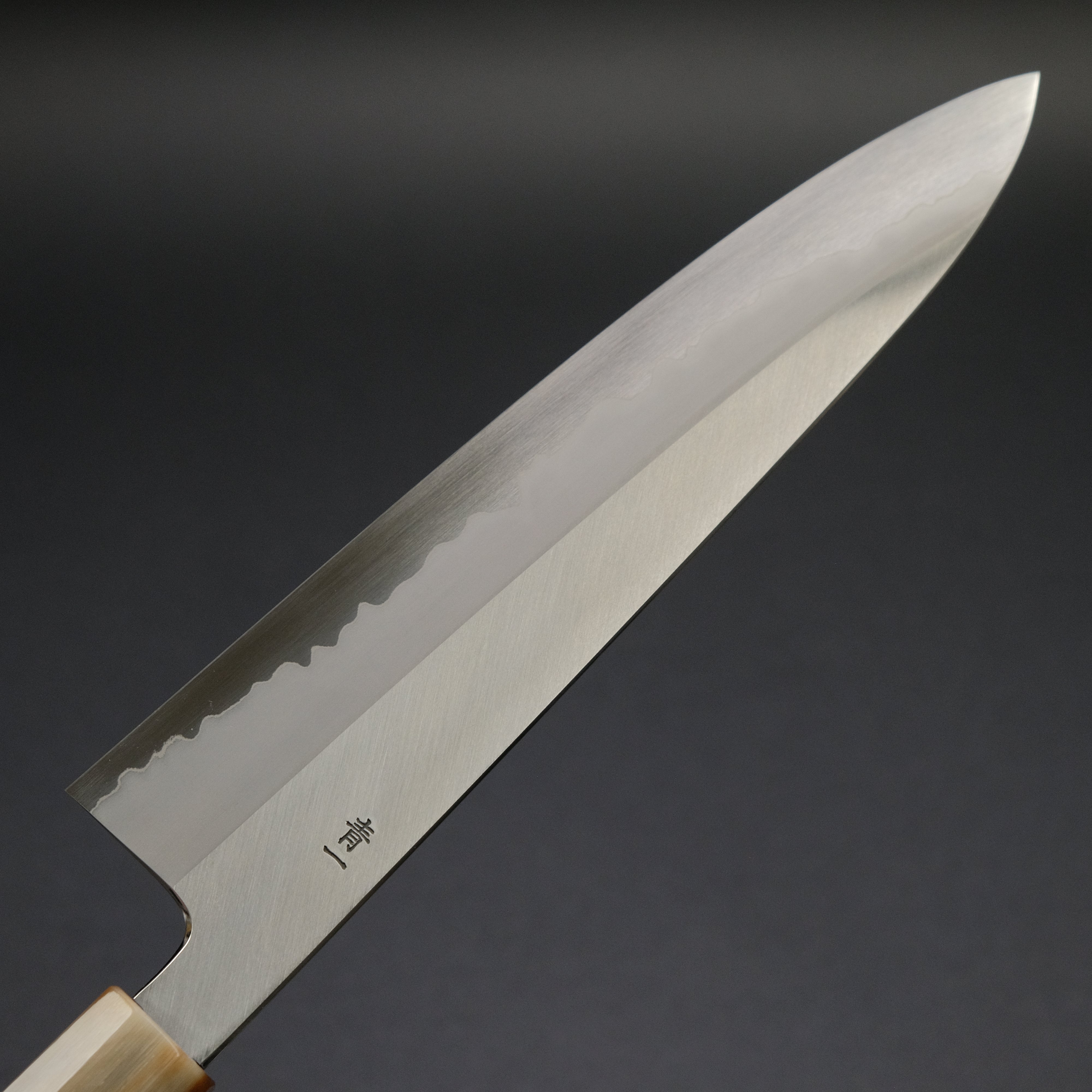 Hitohira Tanaka Kyuzo Blue #1 Stainless Clad Gyuto 240mm Japanese Chef Knife with Taihei Ebony Handle - Perfect for Sushi, Meat Slicing & Professional Kitchen Use