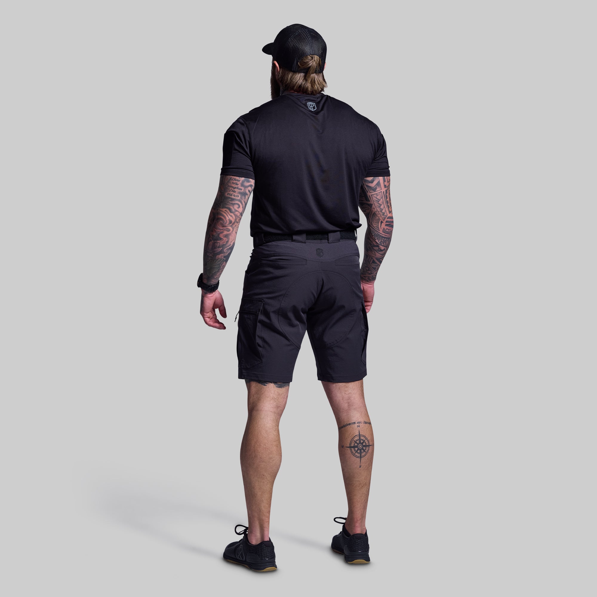 Scout Shorts for Men - Black Casual Athletic Shorts | Comfortable & Breathable for Running, Gym, Workout, and Everyday Wear