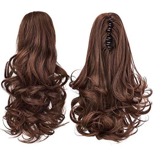 Natural Wavy Ponytail Hair Extension for Women - Clip-in Synthetic Hairpiece for Volume & Length - Perfect for Parties, Weddings & Everyday Styling