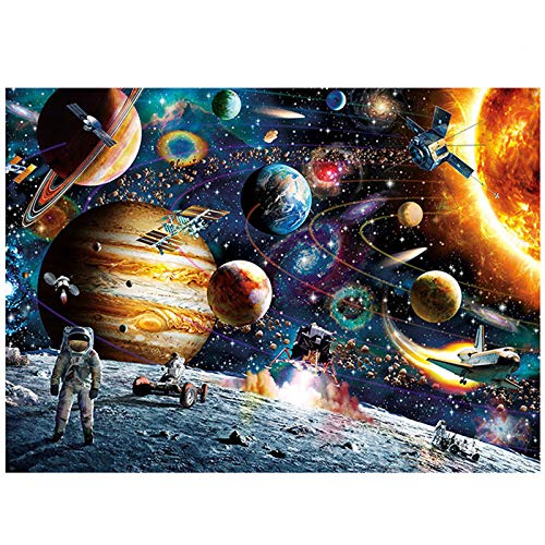 AKDSteel 1000-Piece Outer Space Traveler Jigsaw Puzzle for Adults & Kids - Educational STEM Toy, Challenging Family Game Night Activity, Perfect for Home Decor & Classroom Learning