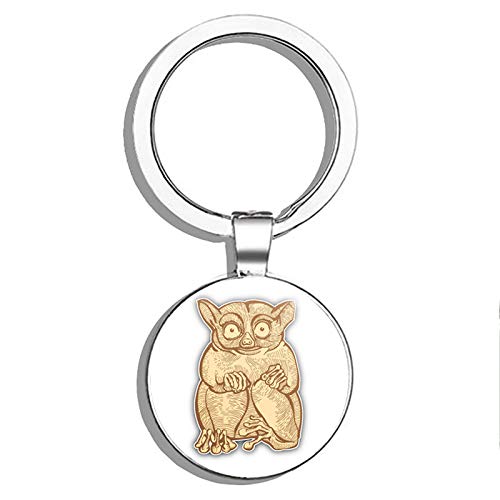 Tarsier Ticket Double Sided Stainless Steel Keychain - Durable Key Ring Holder with Car Key Finder - Perfect for Key Organization and Easy Retrieval at Home, Office or Travel